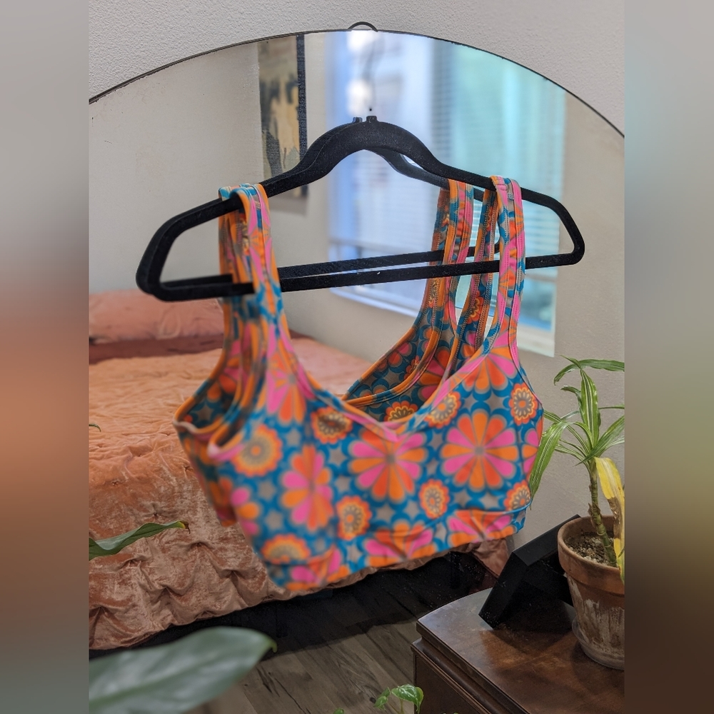 Flower Power Beyond Yoga Sports Bra